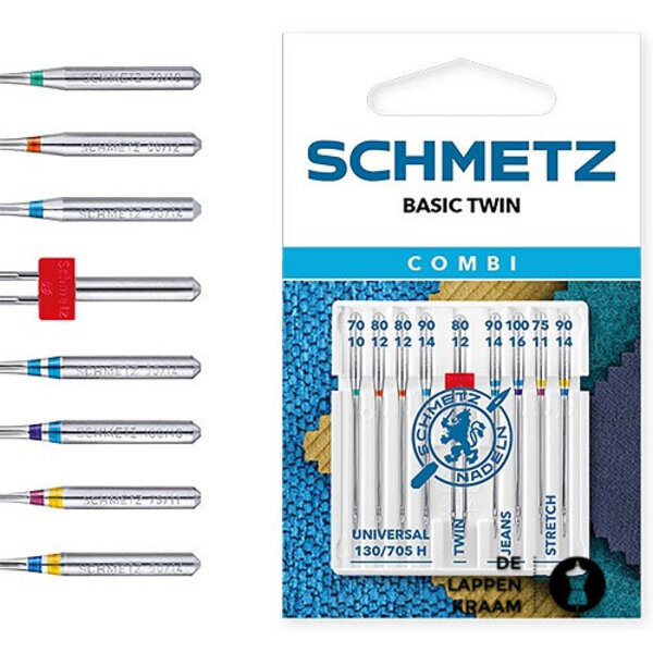 Schmetz combi box + tweeling naald