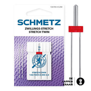 Schmetz Tweeling stretch naald 4/75