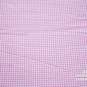 Flanel roze miniruit