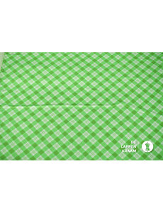  Flanel groene schuine ruit