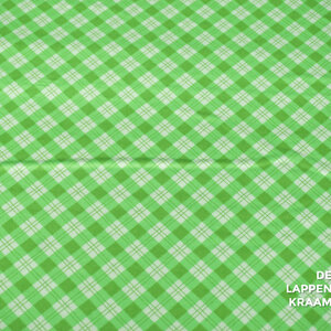 Flanel groene schuine ruit