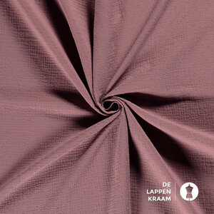  Mousseline met nopje mauve