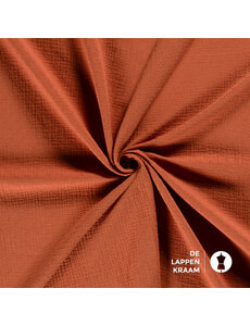  Mousseline met nopje steenrood