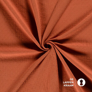  Mousseline met nopje steenrood