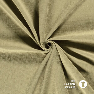  Mousseline met nopje lindegroen