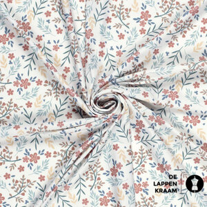  UV-bestendige stof met bloemetjes
