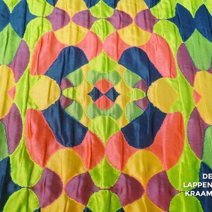  Jacquard met abstracte neonprint