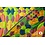 Jacquard stof met abstracte neonprint