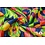 Jacquard stof met abstracte neonprint