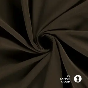 Basic Gabardine stretch donkerbruin