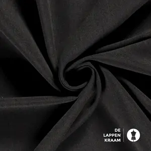 Basic Gabardine stretch donker grijs gemeleerd