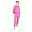 Basic Joggingstof midden roze