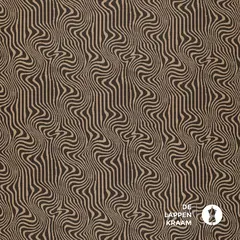  Coupon 96 Gebreide jacquard met beige kronkels 170 x 150cm