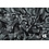 Coupon 12 Jacquard abstracte print grijs 170 x 145cm