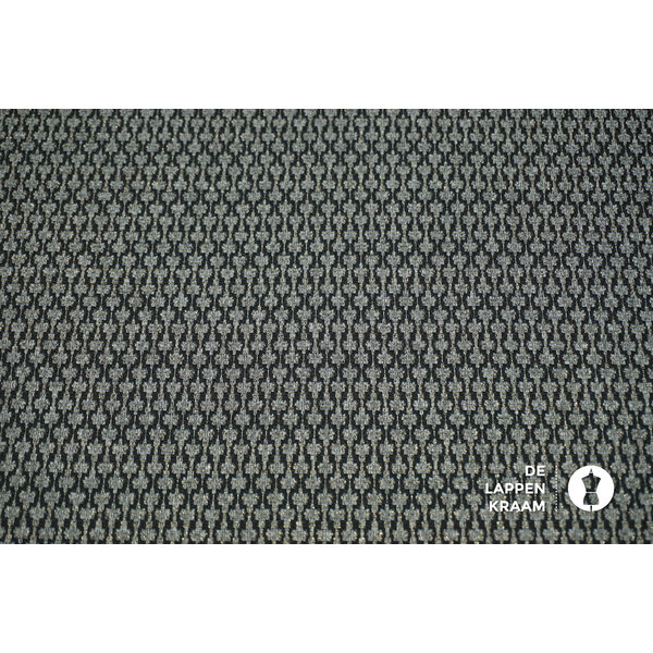 SALE Jacquard zilver vormpje met gouden lurex