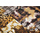 Viscose stof met dierenprint patchwork