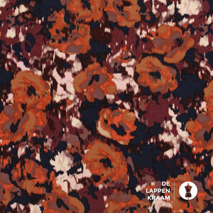  Viscose crepe gebloemd