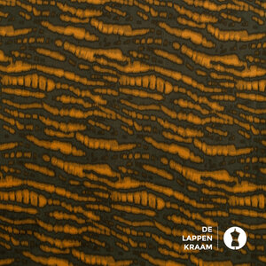  Satijn met gestreepte dierenprint