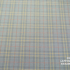  Coupon 264 Bengaline stof grijze ruit 170 x 150