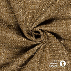  Boucle jacquard met lurex camel