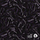 Gebreide punta stof met abstracte print in paarstinten