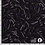 Gebreide punta stof met abstracte print in paarstinten