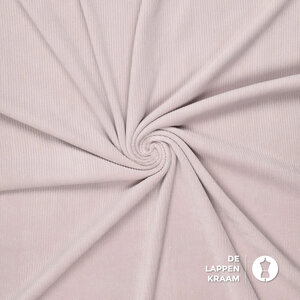 Tricot ribfluweel oudroze