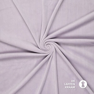 Tricot ribfluweel lila