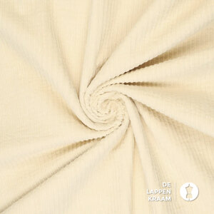  Hoog-Laag gewassen ribfluweel ecru