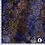 Coupon 940 Ausbrenner tie dye cirkels bruin blauw 170 x 150 cm