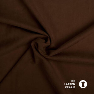  Scuba suede donkerbruin