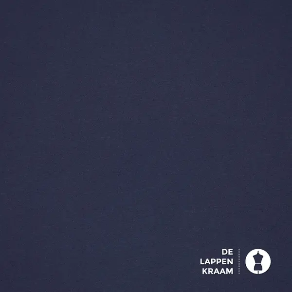 Basic Terlenka stretch stof marineblauw