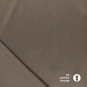  Stretch katoen met glans taupe