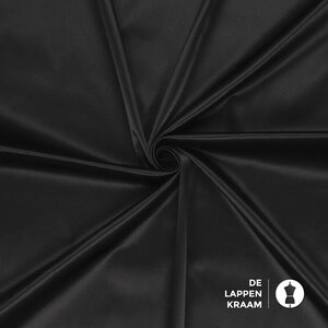  Stretch katoen met glans zwart