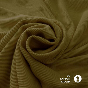 Tricot met twill olijfgroen