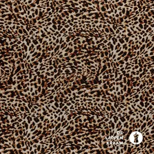 Coupon 916 Punta met bruine dierenprint 170 x 150 cm