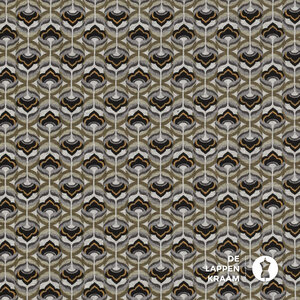 Punta met retroprint grijs-kaki