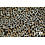Coupon 957 Punta grijs met bruin panterprintje 170 x 150 cm