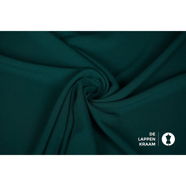 SALE Scuba crepe stof petrol