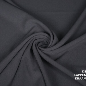  Scuba crepe donkergrijs