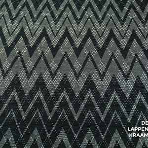 Gebreid met zigzagmotief zwart-goud