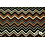 Travelstof met zigzagprint in bruin en zwart