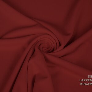  Scuba crepe donkerrood