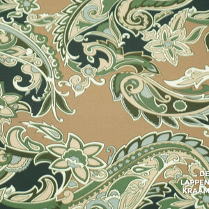  Scuba met paisley in bruin en groen