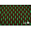 Viscose stof met stretch retroprint in groen en bruin