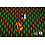 Viscose stof met stretch retroprint in groen en bruin