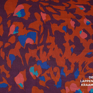  Satijn paars met vlekjes in brique