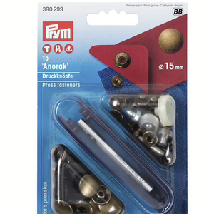 Prym Drukknoop 15mm brons pak van 10 stuks