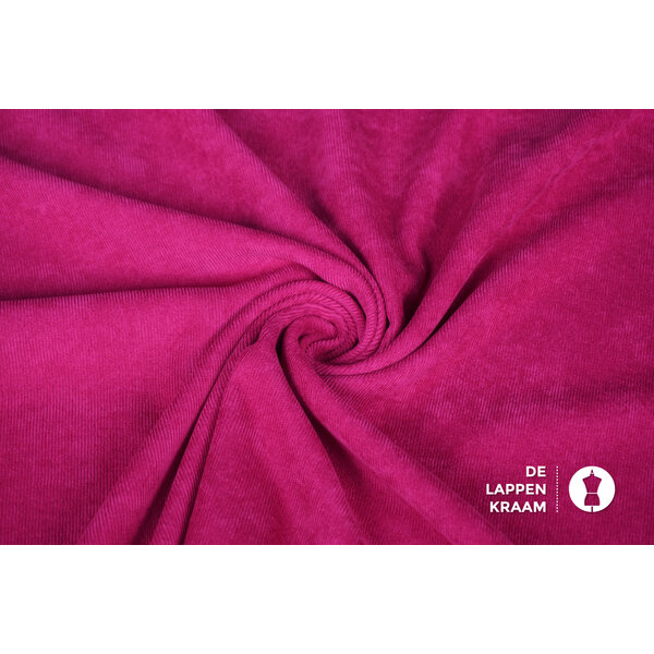 Babyribcord stof cyclaamroze