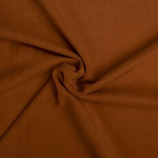  Coupon 454 Scuba suede cognac 150 x 160 cm